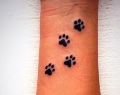 Лапки смайлик тату