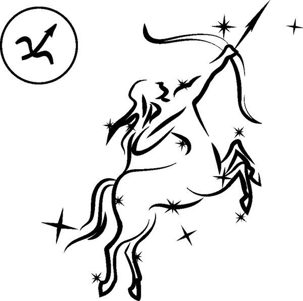 Тату Стрелец для девушек эскизы