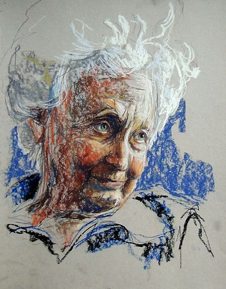 Портрет пастельными мелками