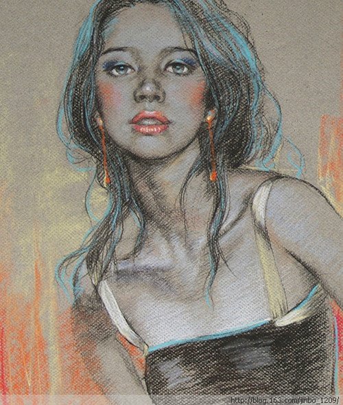 Масляной пастелью рисовать портрет