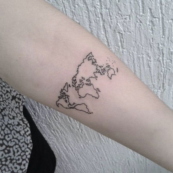 Тату хной планеты