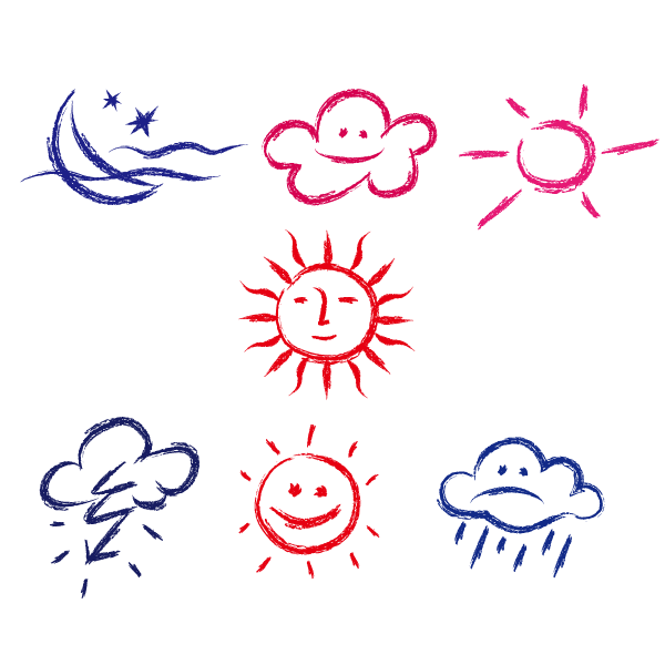 Клипарт рисунки мелом на прозрачном фоне