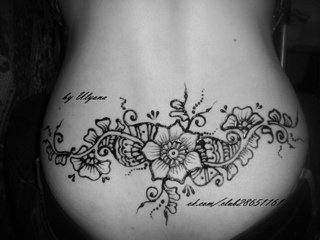 Мехенди на пояснице эскизы