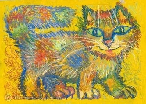 Рисование восковыми мелками