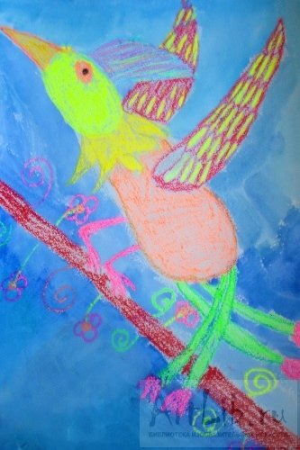 Рисование восковыми мелками для детей 5