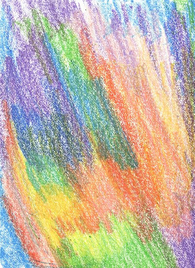 Восковые мелки и акварель техника рисования для детей 5лет