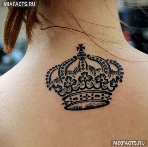 Рисунки хной корона