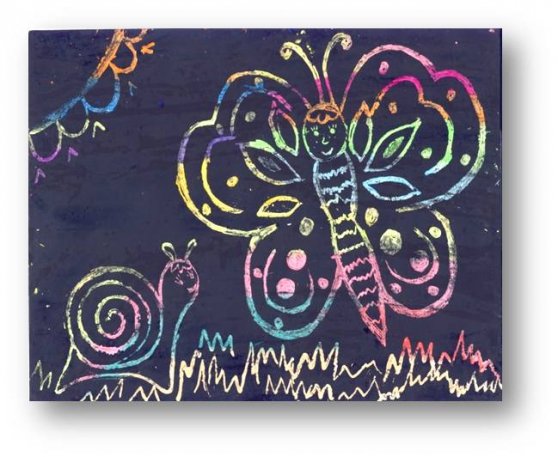 Граттаж нетрадиционная техника рисования