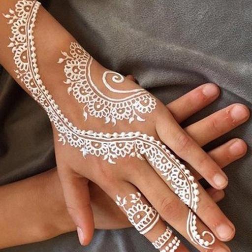 Тату белой хной