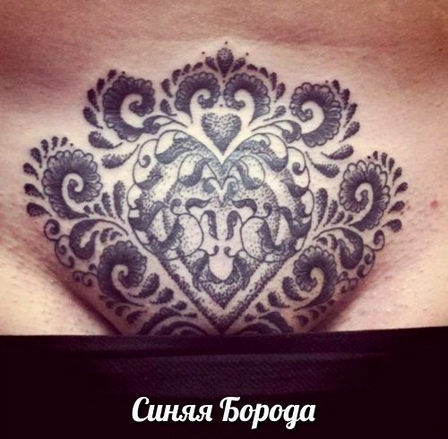 Тату мехенди на животе женские