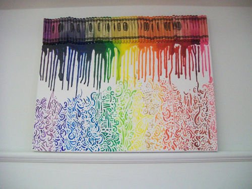 Рисование восковыми мелками