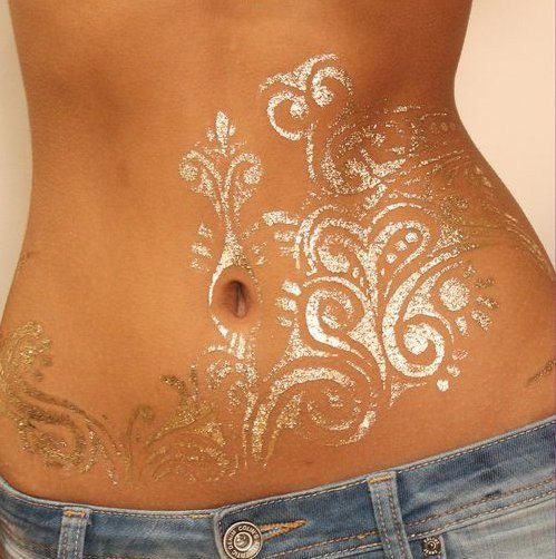 Рисунки хной на теле