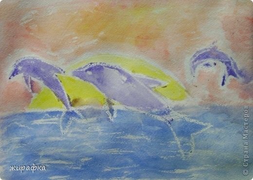 Закат рисунок карандашом