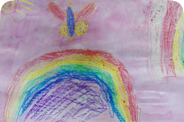 Картины из восковых карандашей