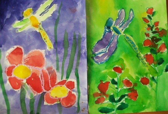 Рисование восковыми мелками в ДОУ