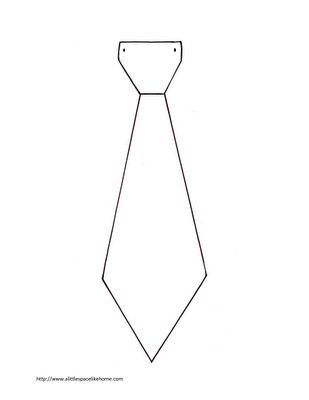 Галстук шаблон