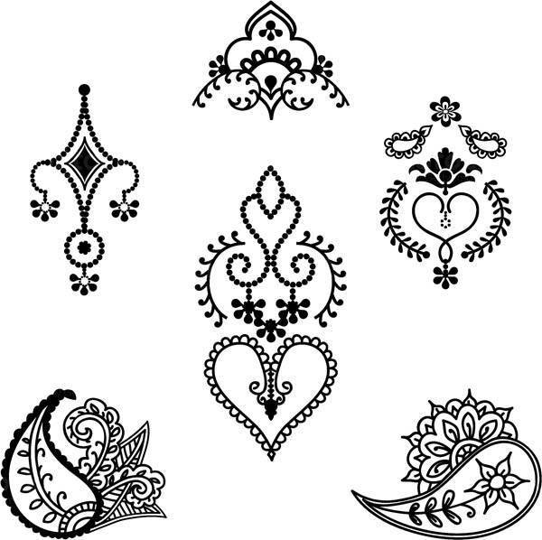 Мехенди эскизы