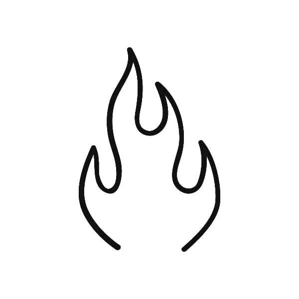 Огонь тату маленькие