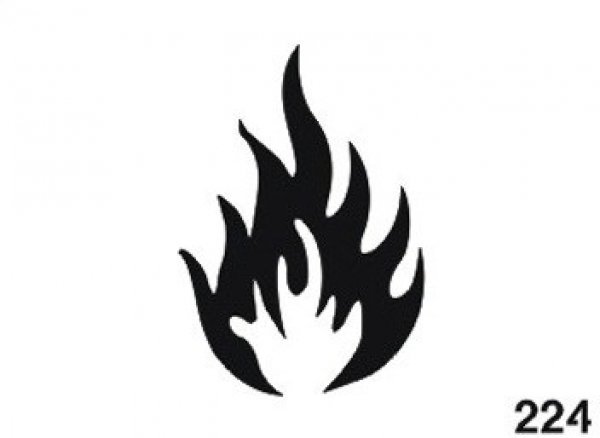 Лёгкие тату огонь