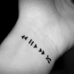 Маленькие тату на запястье пульс