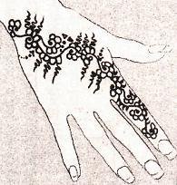 Рисунки хны на теле лёгкие