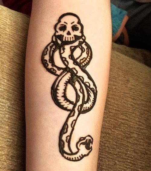 Тату хной простые