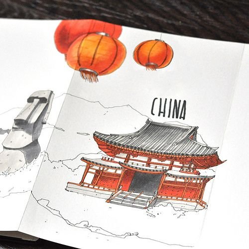 Скетчи в китайском стиле