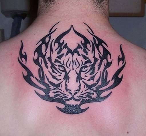 Тату хной на спине для мужчин