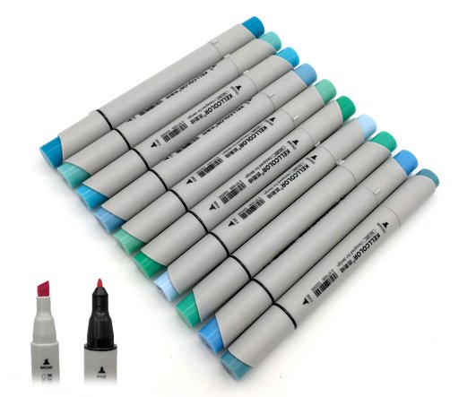 Маркер контурный двухцветный