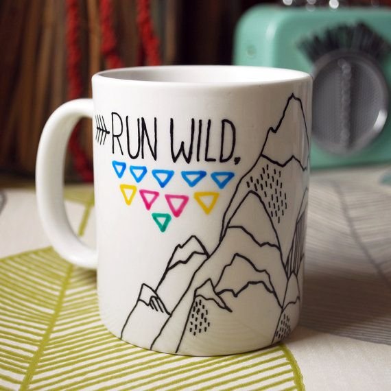 Роспись кружки маркером