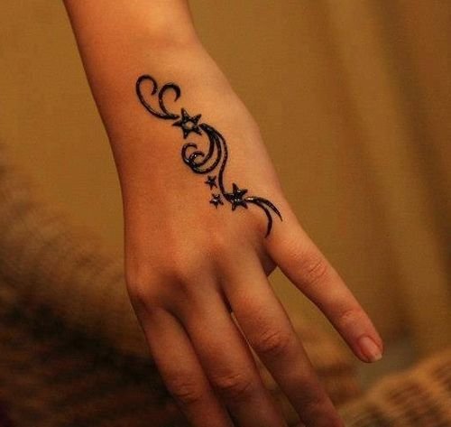 Тату хной на запястье простые