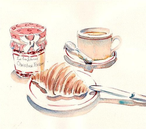 Иллюстрации французской еды