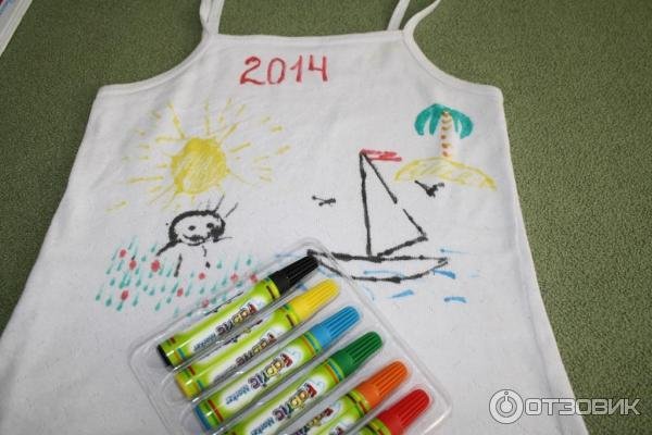 Рисование по ткани фломастерами