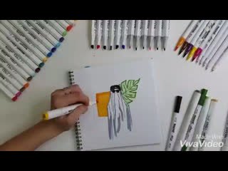 Рисунки фломастерами Mazari