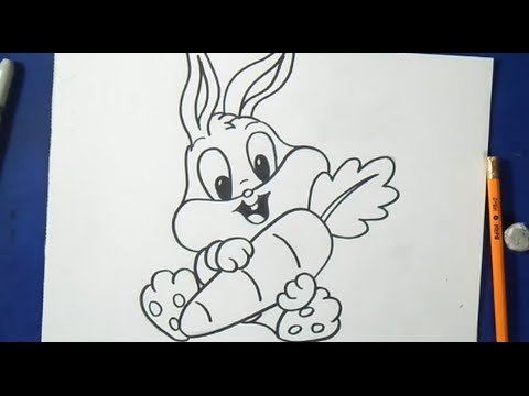 Зайчик фломастером