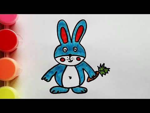 Зайчик рисунок фломастером