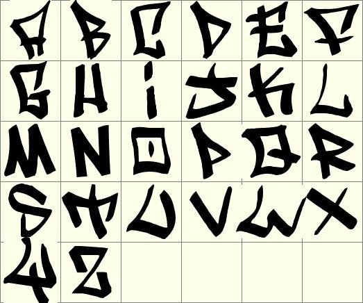 Буквы для тегов