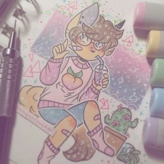 Рисование маркерами фури