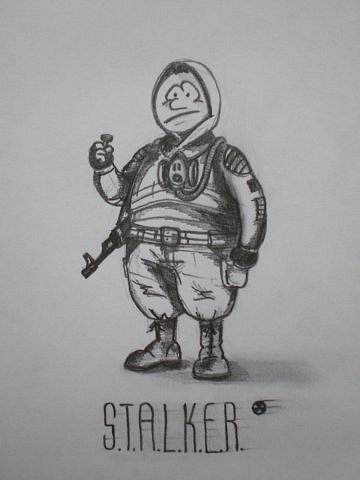 Раскраска сталкер Зов Припяти