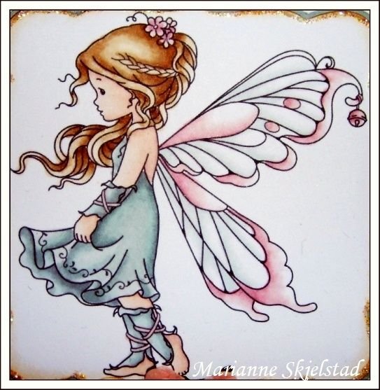 Фея нарисованная маркерами