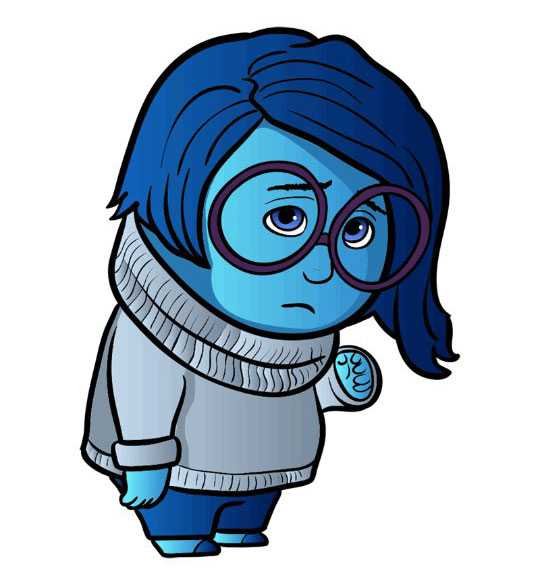 Рисунок печали из мультика головоломка