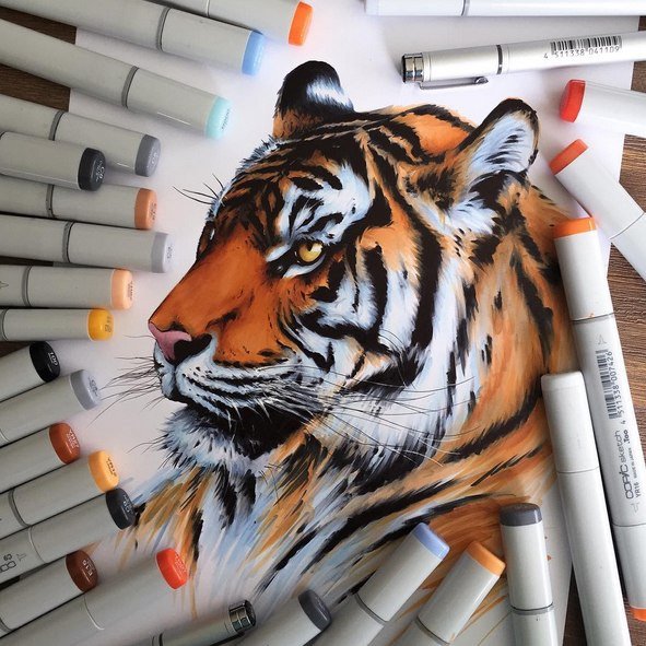 Копик маркерами Lighane Драконий глаз