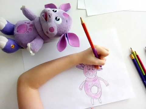 Лунтик маркерами