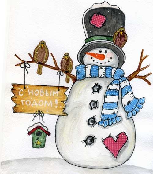 Красивые и простые Снеговики