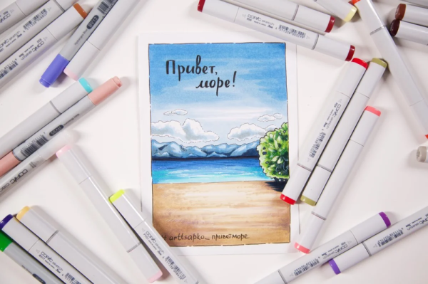 Акварельные маркеры Fineliner