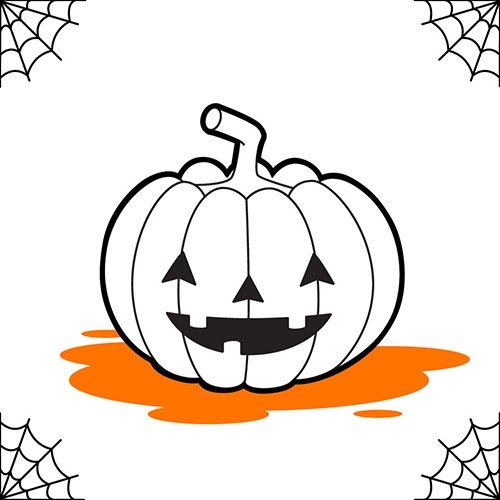 Halloween эскиз для тыквы