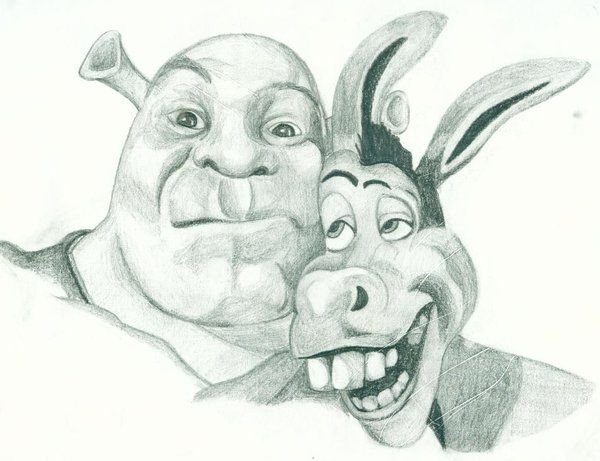 Первый концепт арт Шрека