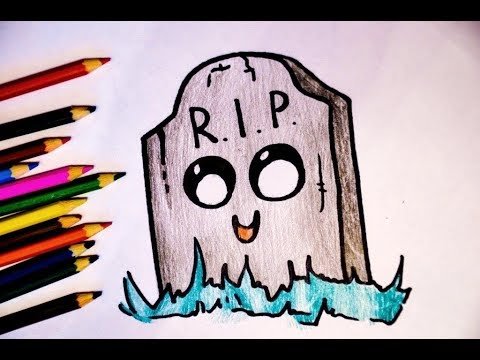 Рисунки на Хэллоуин легкие фломастерами