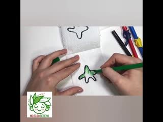 Опыт с салфетками и фломастерами