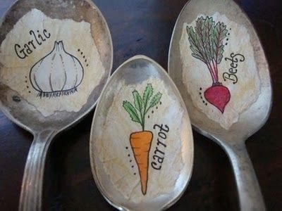 Ложка фломастером